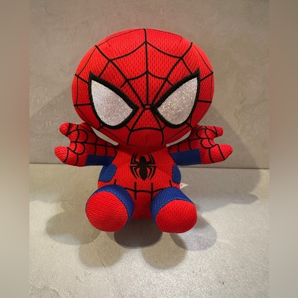 Ty Other - TY Beanie Baby 6" SPIDER-MAN Spiderman (Marvel) Plush Stuffed Animal Toy